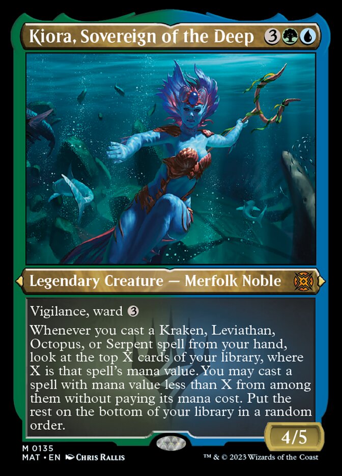 Kiora, Sovereign of the Deep (Foil Etched) [March of the Machine: The Aftermath] | Exor Games Dartmouth