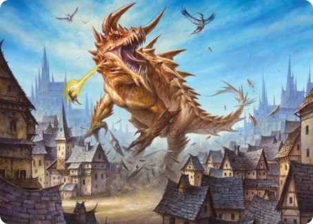 Tarrasque Art Card [Dungeons & Dragons: Adventures in the Forgotten Realms Art Series] | Exor Games Dartmouth