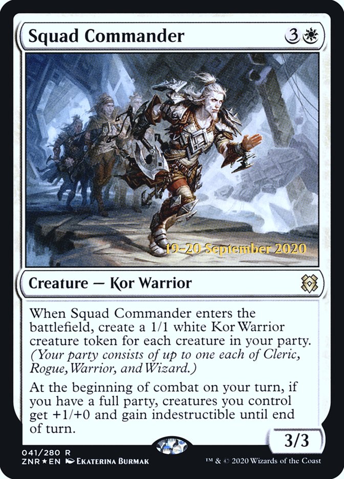 Squad Commander  [Zendikar Rising Prerelease Promos] | Exor Games Dartmouth