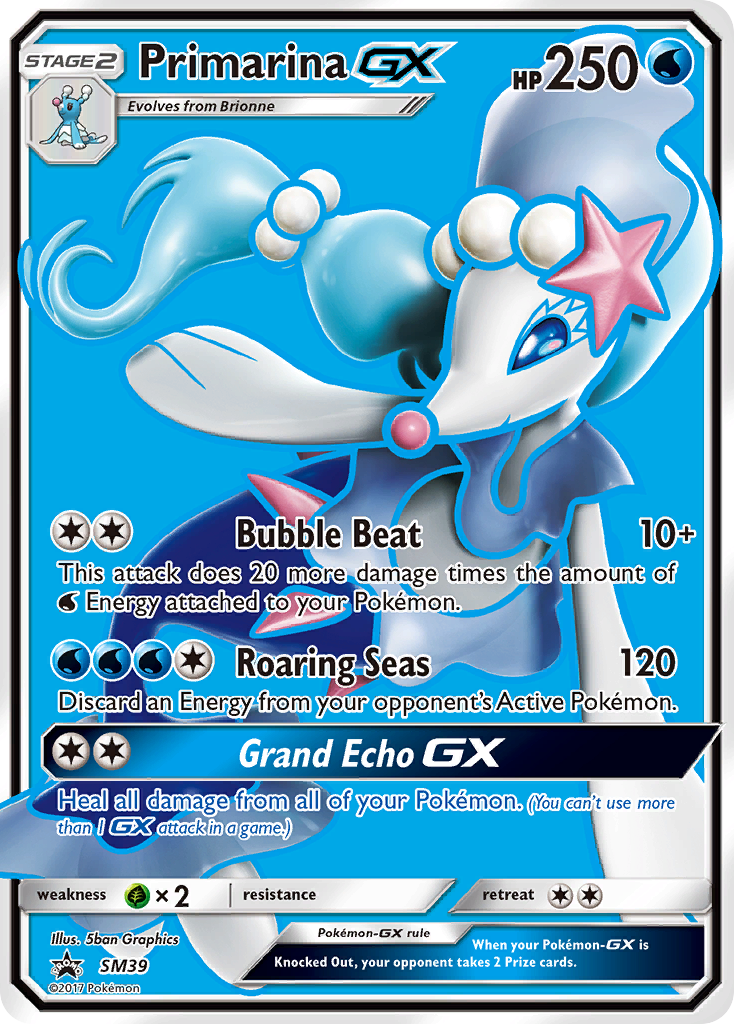 Primarina GX (SM39) [Sun & Moon: Black Star Promos] | Exor Games Dartmouth