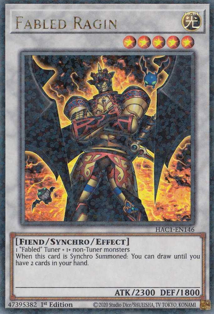 Fabled Ragin (Duel Terminal) [HAC1-EN146] Parallel Rare | Exor Games Dartmouth
