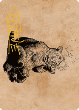 Wilson, Refined Grizzly Art Card (Gold-Stamped Signature) [Commander Legends: Battle for Baldur's Gate Art Series] | Exor Games Dartmouth