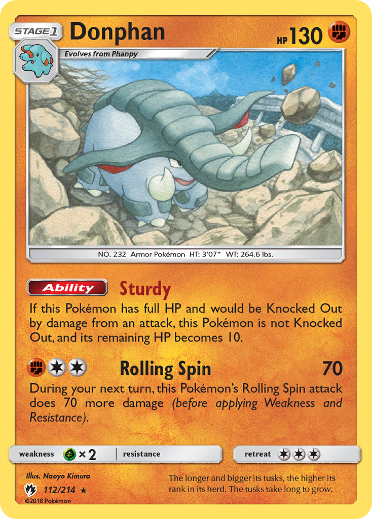 Donphan (112/214) [Sun & Moon: Lost Thunder] | Exor Games Dartmouth