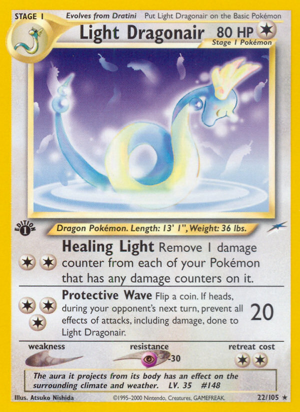 Light Dragonair (22/105) [Neo Destiny 1st Edition] | Exor Games Dartmouth