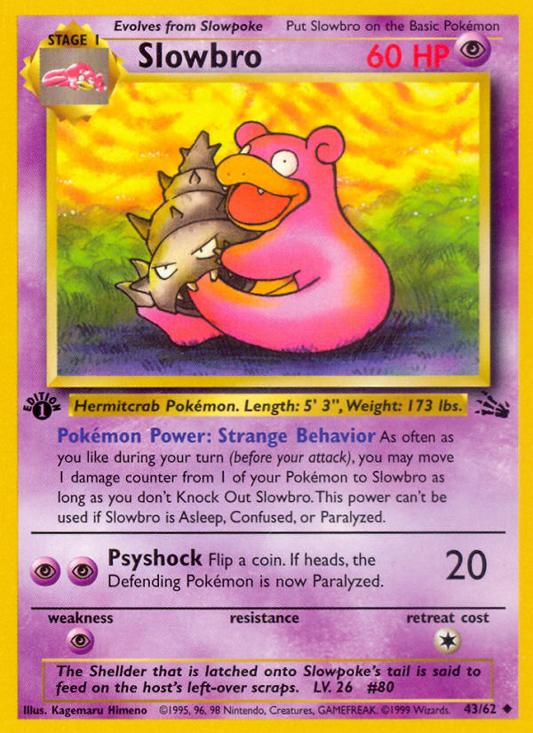 Slowbro (43/62) [Fossil 1st Edition] | Exor Games Dartmouth