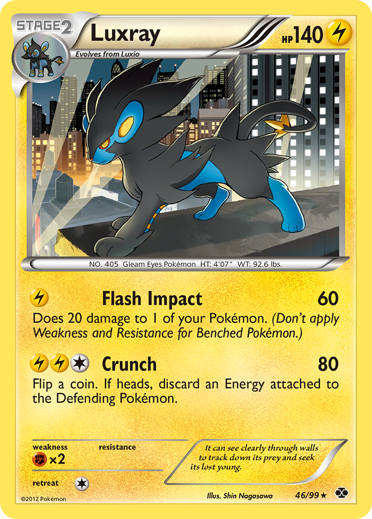 Luxray (46/99) [Black & White: Next Destinies] | Exor Games Dartmouth