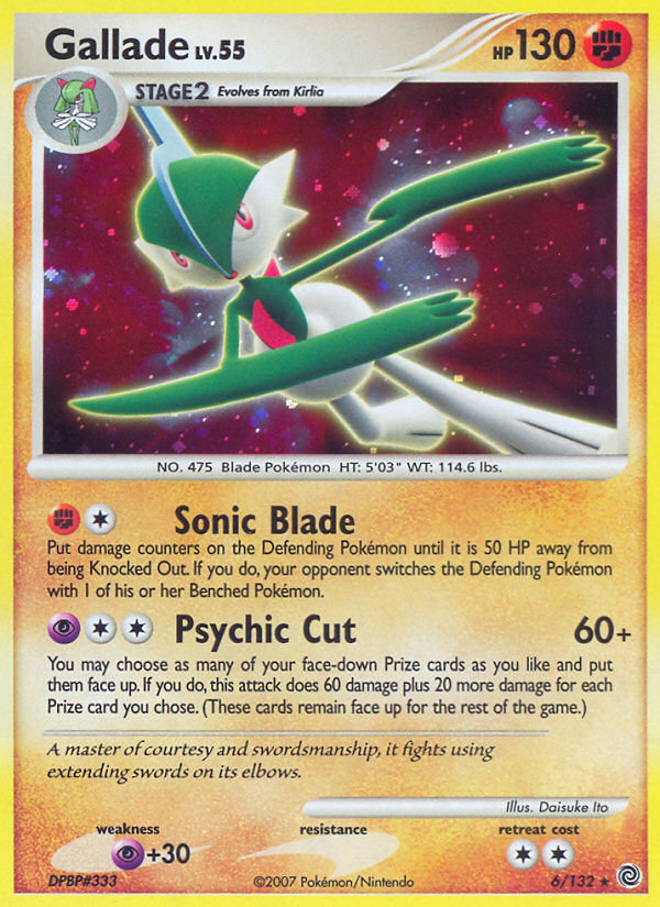 Gallade (6/132) [Diamond & Pearl: Secret Wonders] | Exor Games Dartmouth