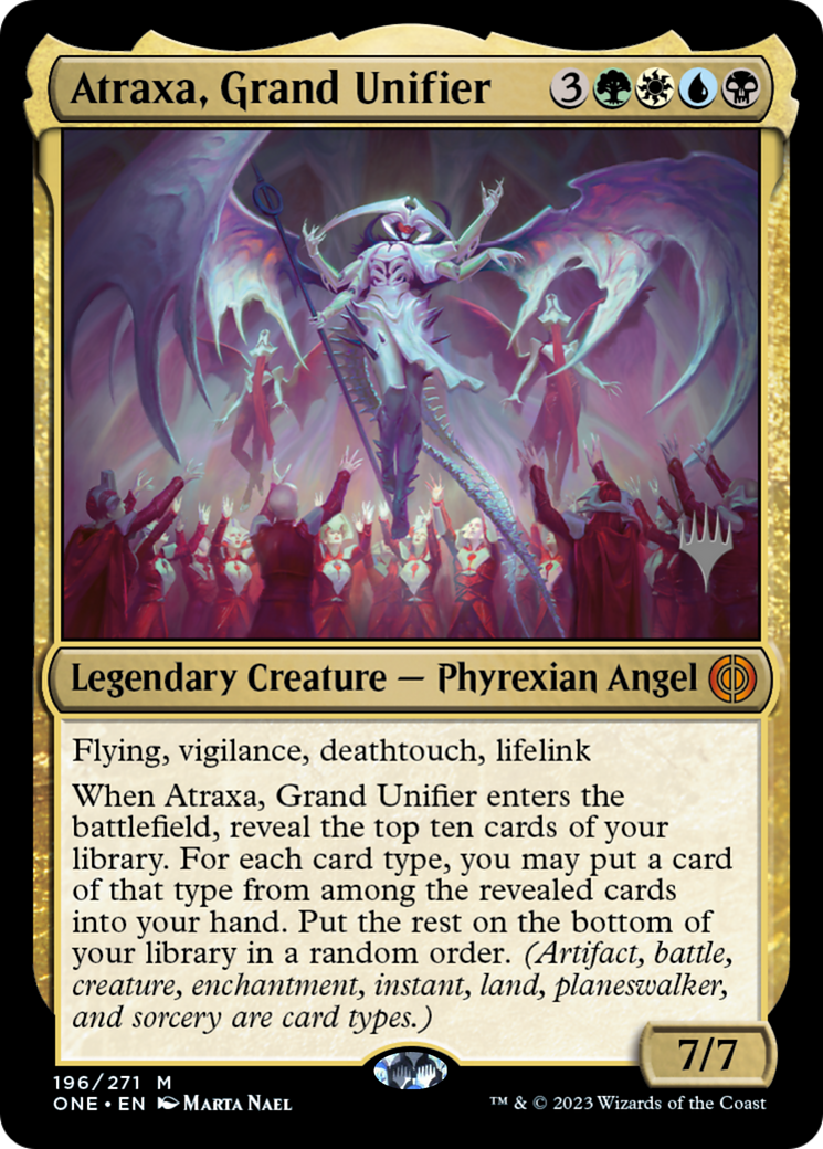 Atraxa, Grand Unifier (Promo Pack) [Phyrexia: All Will Be One Promos] | Exor Games Dartmouth