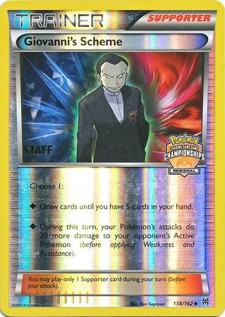 Giovanni's Scheme (138/162) (Championship Promo Staff) [XY: BREAKthrough] | Exor Games Dartmouth