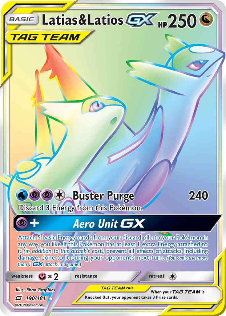 Latias & Latios GX (190/181) [Sun & Moon: Team Up] | Exor Games Dartmouth