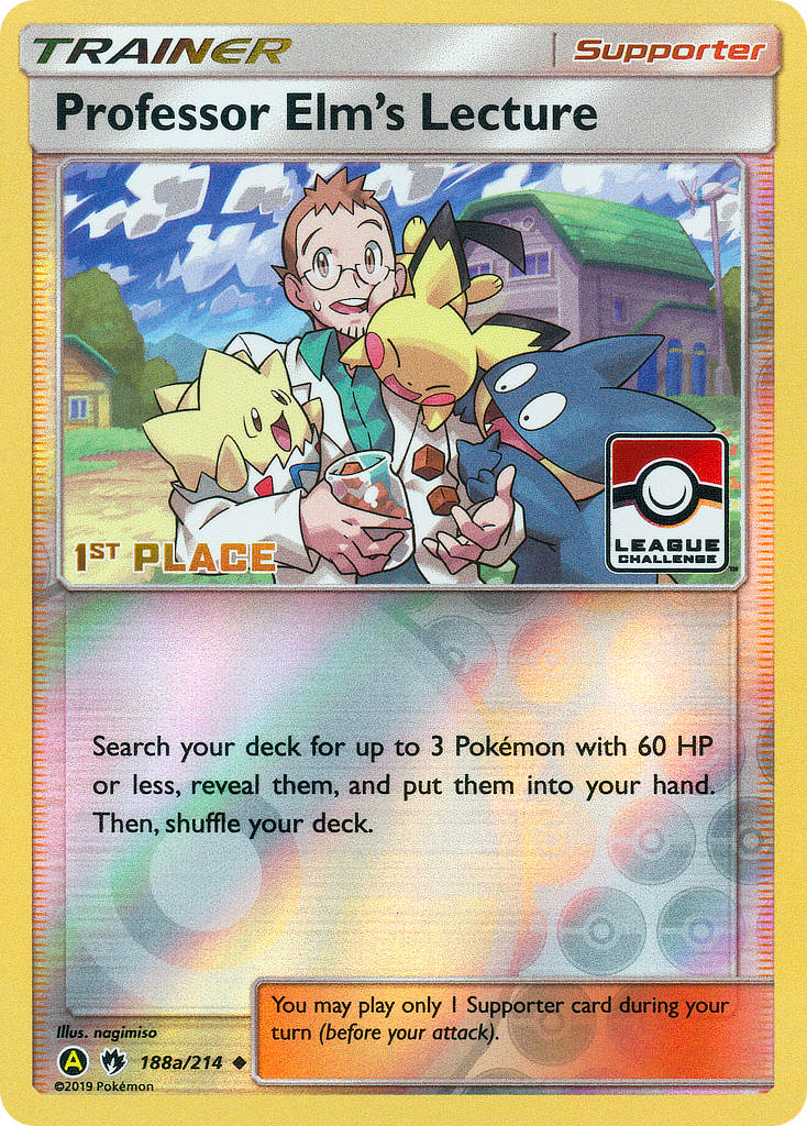 Professor Elm's Lecture (188a/214) (League Promo 1st Place) [Sun & Moon: Lost Thunder] | Exor Games Dartmouth