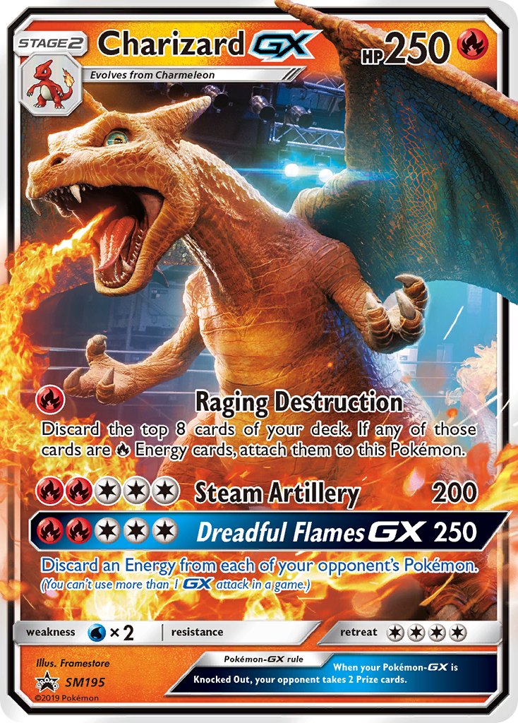 Charizard GX (SM195) [Sun & Moon: Black Star Promos] | Exor Games Dartmouth