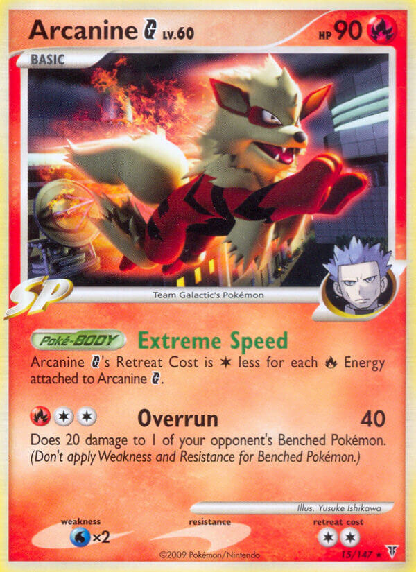 Arcanine G (15/147) (Theme Deck Exclusive) [Platinum: Supreme Victors] | Exor Games Dartmouth