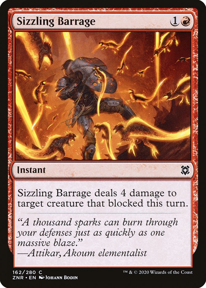 Sizzling Barrage [Zendikar Rising] | Exor Games Dartmouth