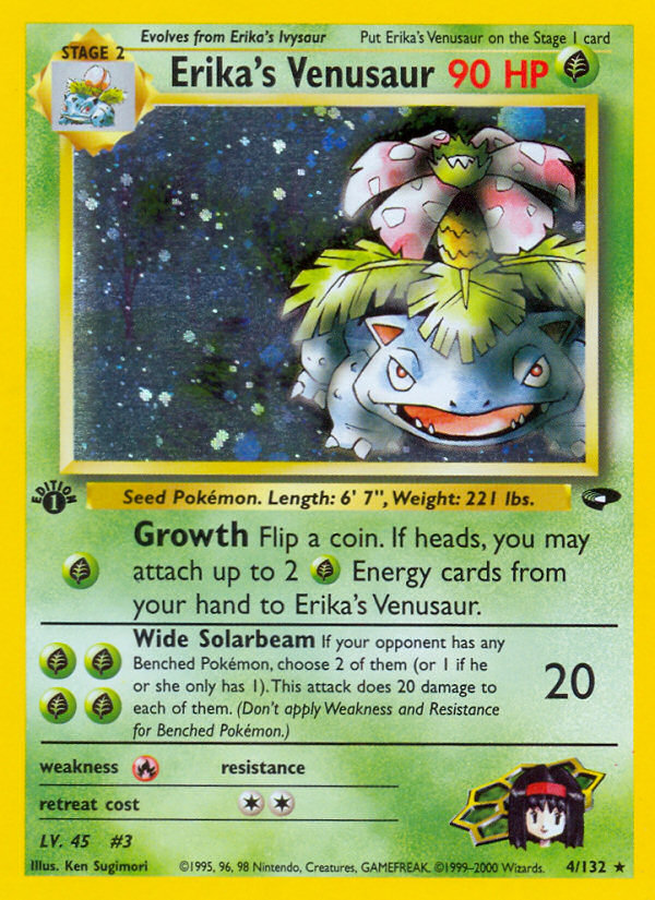 Erika's Venusaur (4/132) [Gym Challenge 1st Edition] | Exor Games Dartmouth