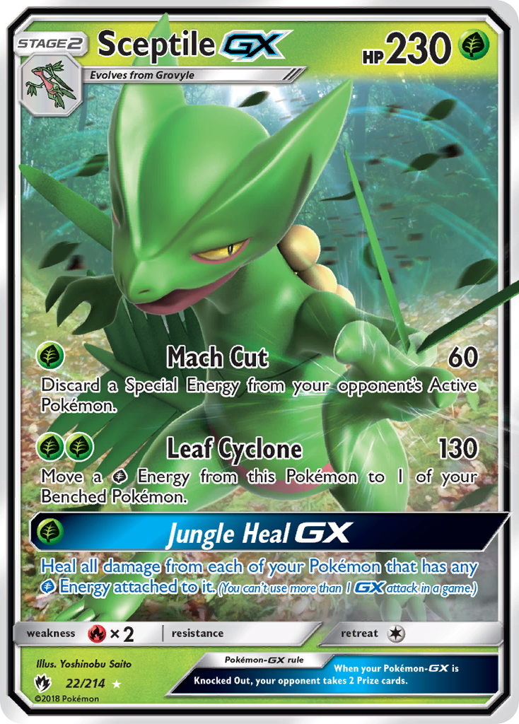 Sceptile GX (22/214) [Sun & Moon: Lost Thunder] | Exor Games Dartmouth