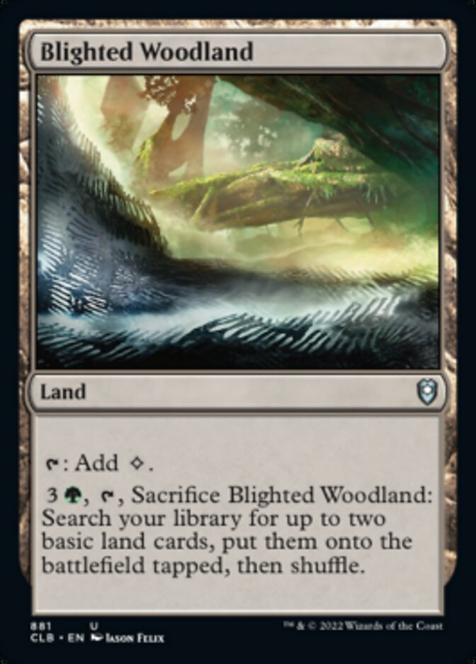 Blighted Woodland [Commander Legends: Battle for Baldur's Gate] | Exor Games Dartmouth