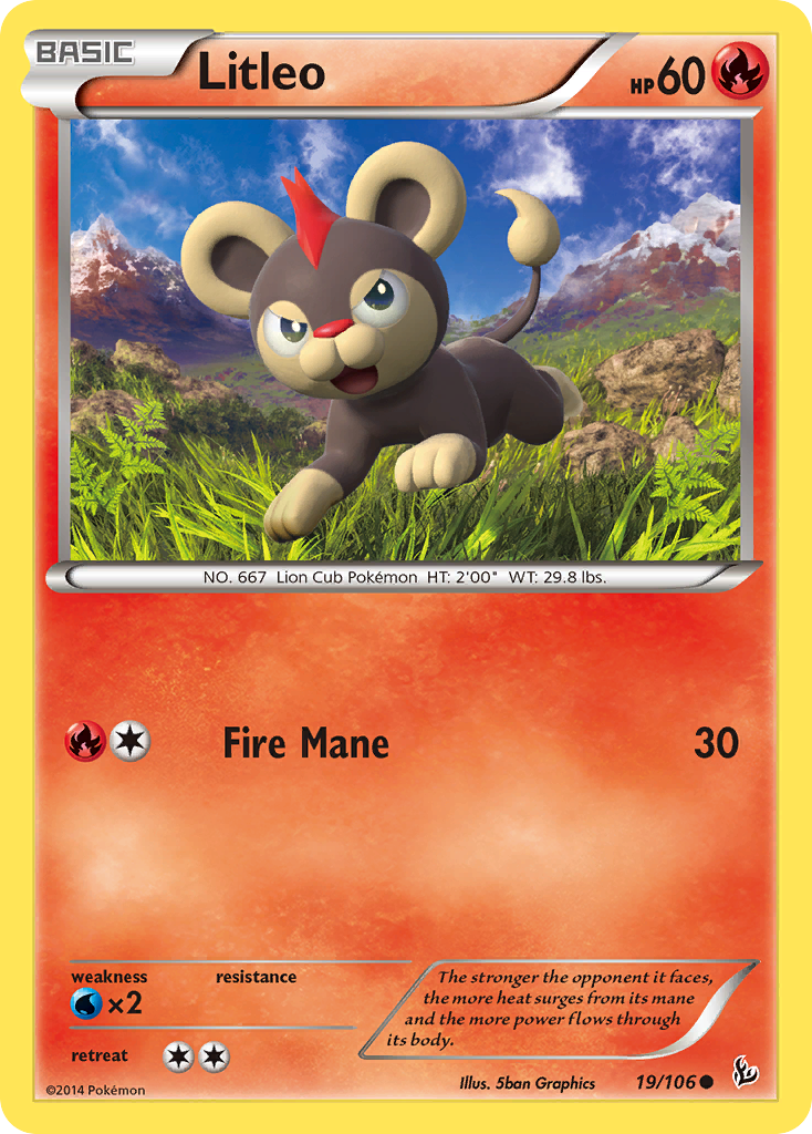 Litleo (19/106) [XY: Flashfire] | Exor Games Dartmouth