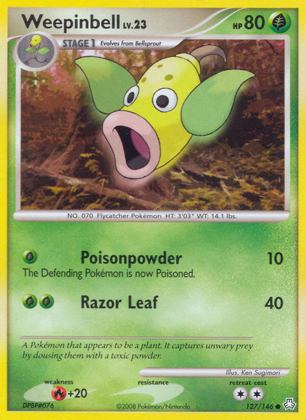 Weepinbell (127/146) [Diamond & Pearl: Legends Awakened] | Exor Games Dartmouth