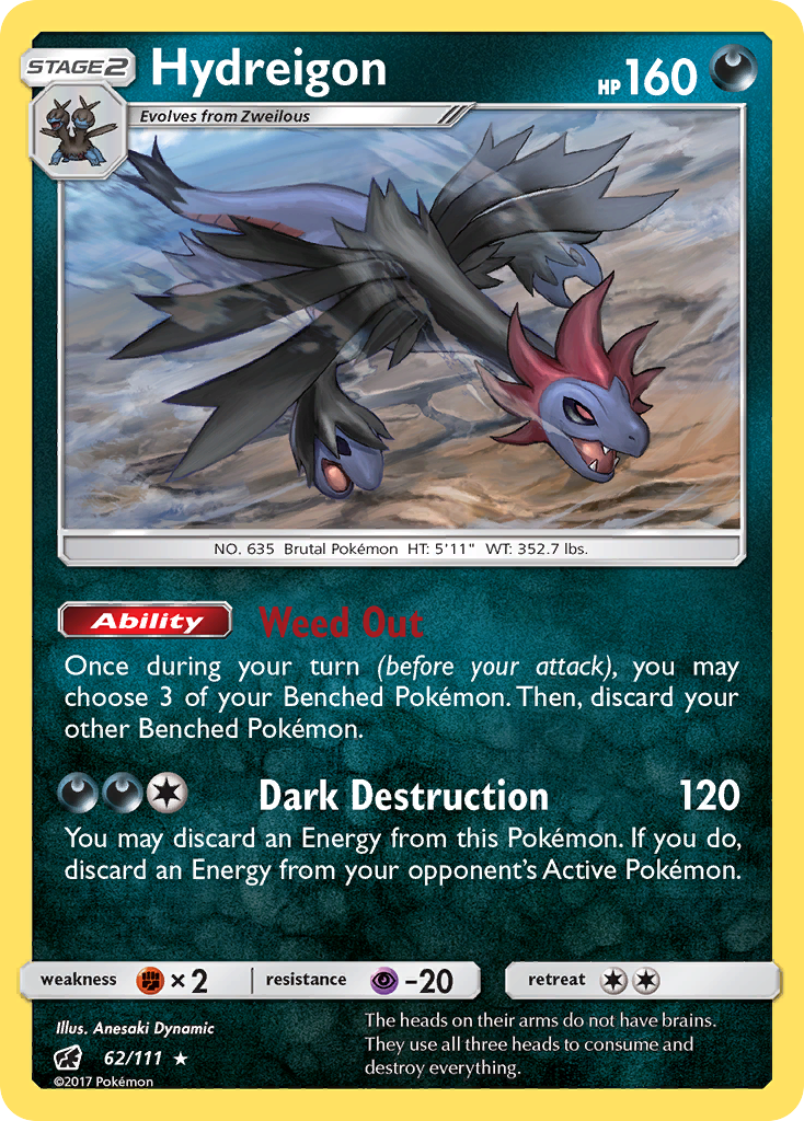 Hydreigon (62/111) [Sun & Moon: Crimson Invasion] | Exor Games Dartmouth