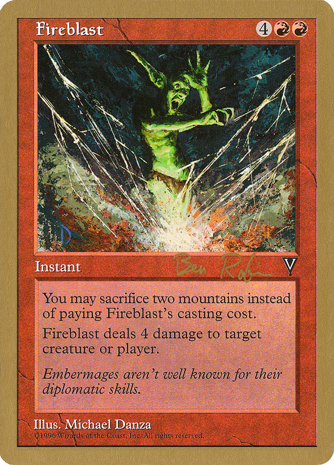 Fireblast (Ben Rubin) [World Championship Decks 1998] | Exor Games Dartmouth
