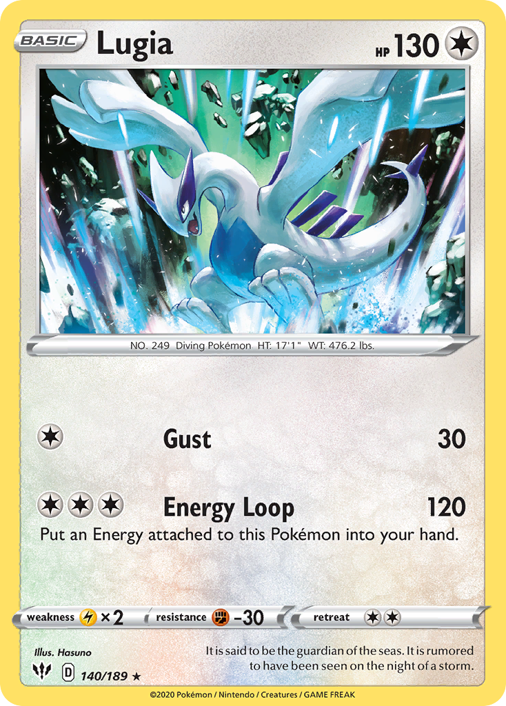 Lugia (140/189) [Sword & Shield: Darkness Ablaze] | Exor Games Dartmouth