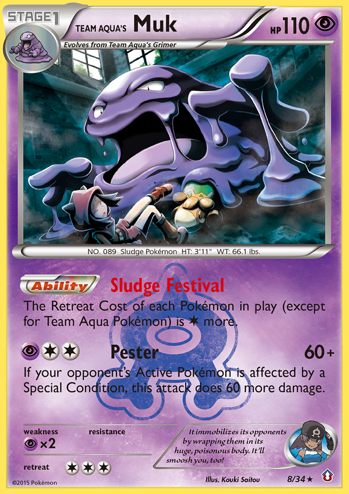 Team Aqua's Muk (8/34) [XY: Double Crisis] | Exor Games Dartmouth