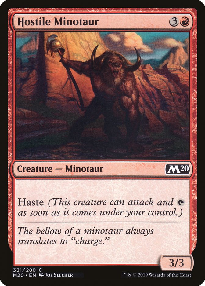 Hostile Minotaur [Core Set 2020] | Exor Games Dartmouth