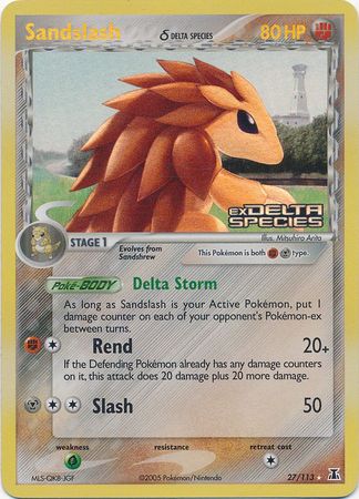 Sandslash (27/113) (Delta Species) (Stamped) [EX: Delta Species] | Exor Games Dartmouth