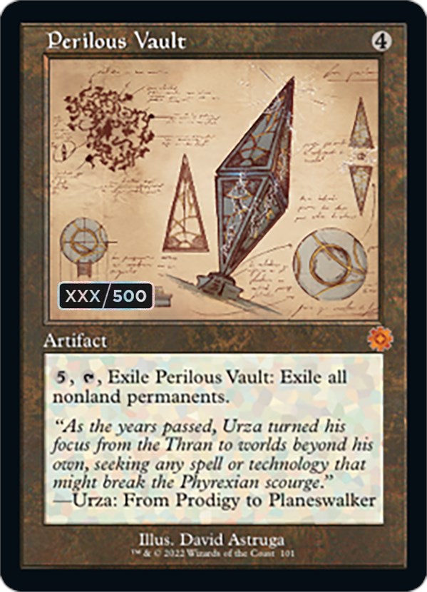 Perilous Vault (Retro Schematic) (Serial Numbered) [The Brothers' War Retro Artifacts] | Exor Games Dartmouth