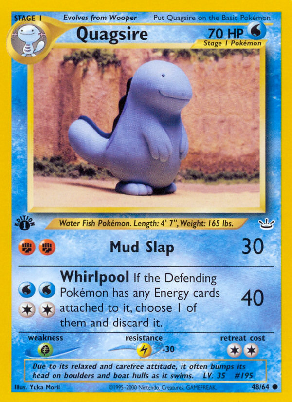 Quagsire (48/64) [Neo Revelation 1st Edition] | Exor Games Dartmouth