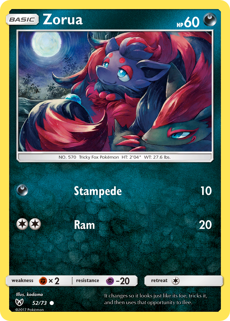 Zorua (52/73) [Sun & Moon: Shining Legends] | Exor Games Dartmouth