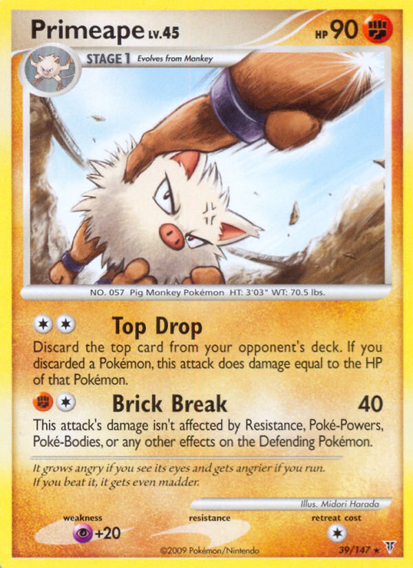 Primeape (39/147) [Platinum: Supreme Victors] | Exor Games Dartmouth