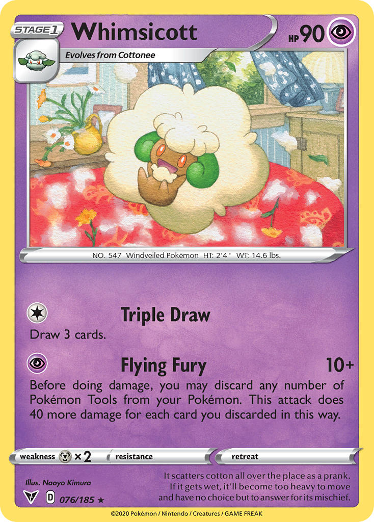 Whimsicott (076/185) [Sword & Shield: Vivid Voltage] | Exor Games Dartmouth