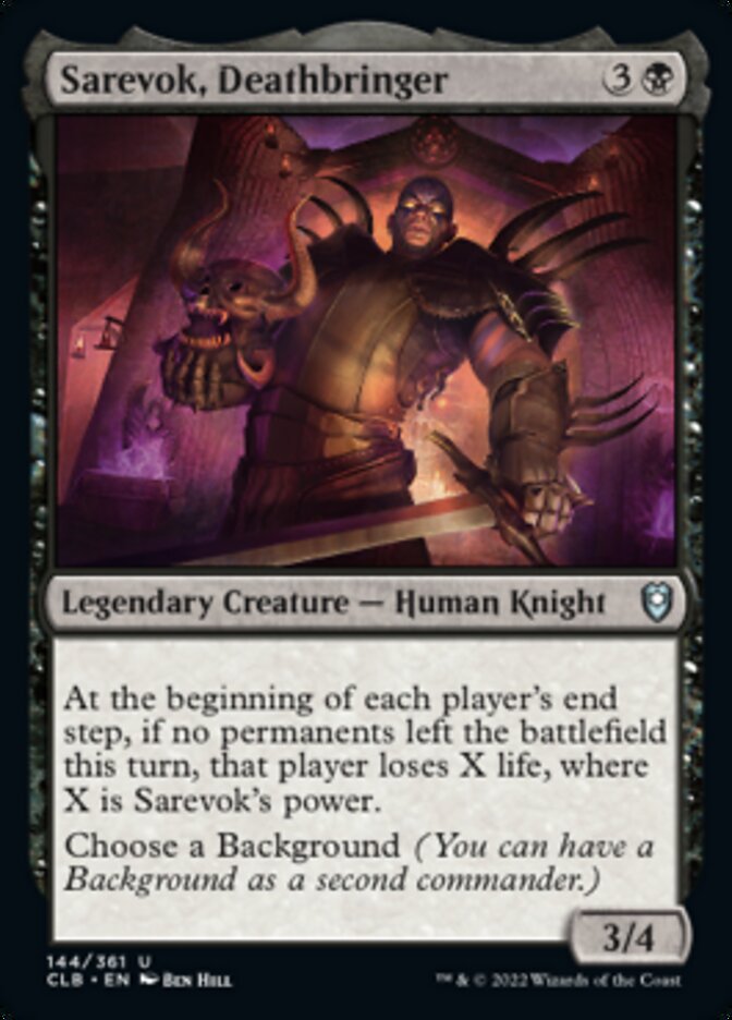 Sarevok, Deathbringer [Commander Legends: Battle for Baldur's Gate] | Exor Games Dartmouth