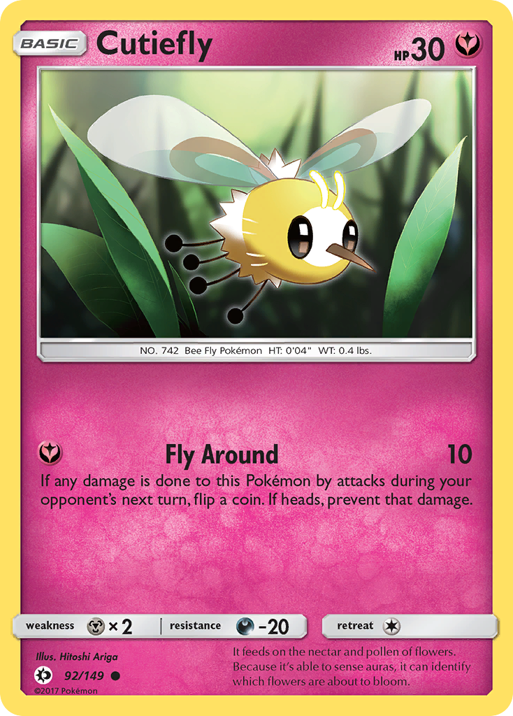 Cutiefly (92/149) [Sun & Moon: Base Set] | Exor Games Dartmouth