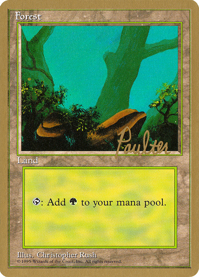 Forest (pp378) (Preston Poulter) [Pro Tour Collector Set] | Exor Games Dartmouth