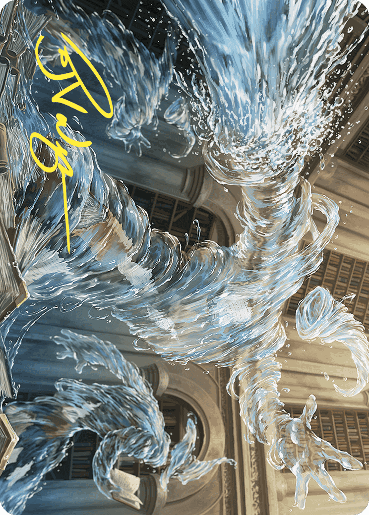 Splashy Spellcaster Art Card (Gold-Stamped Signature) [Wilds of Eldraine Art Series] | Exor Games Dartmouth