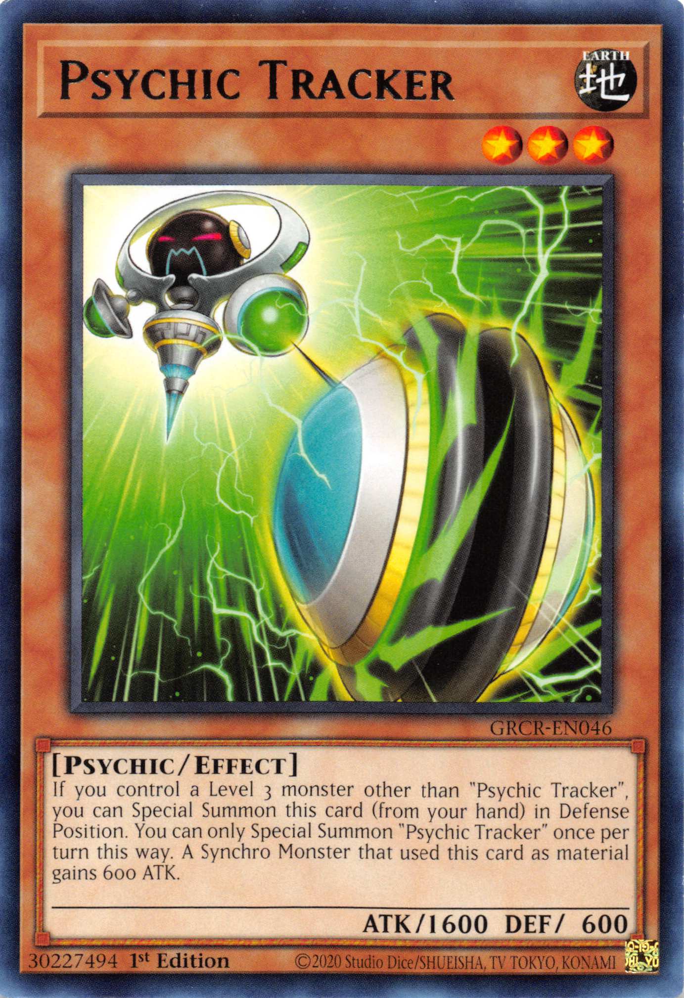 Psychic Tracker [GRCR-EN046] Rare | Exor Games Dartmouth