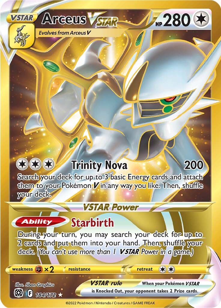 Arceus VSTAR (184/172) [Sword & Shield: Brilliant Stars] | Exor Games Dartmouth