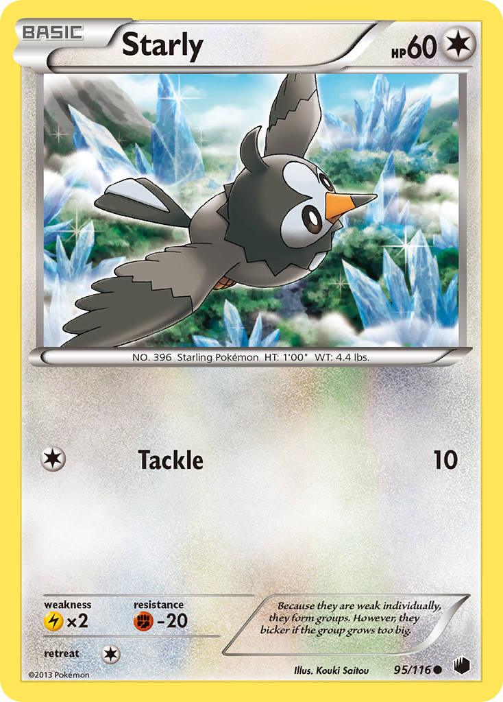 Starly (95/116) [Black & White: Plasma Freeze] | Exor Games Dartmouth