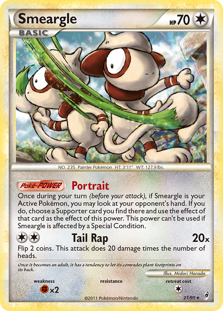 Smeargle (21/95) [HeartGold & SoulSilver: Call of Legends] | Exor Games Dartmouth