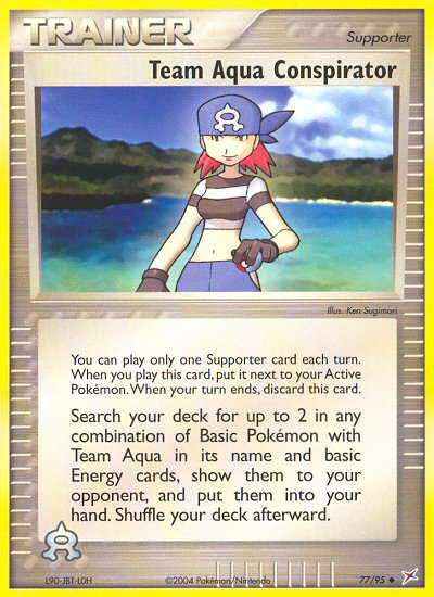 Team Aqua Conspirator (77/95) [EX: Team Magma vs Team Aqua] | Exor Games Dartmouth
