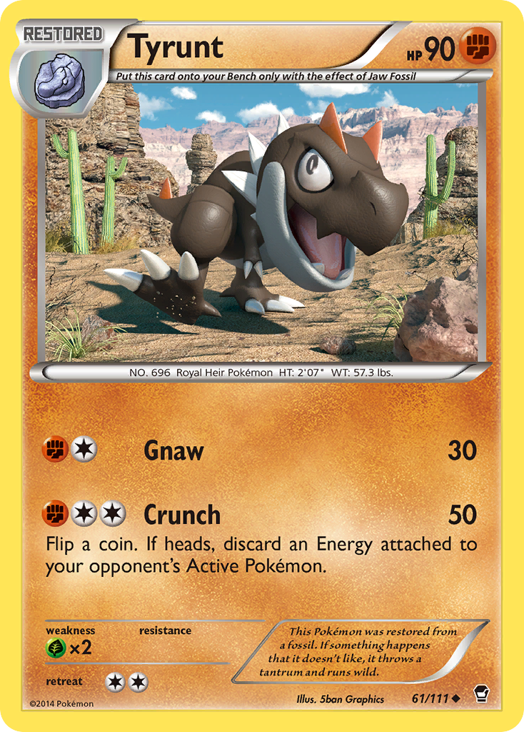 Tyrunt (61/111) [XY: Furious Fists] | Exor Games Dartmouth