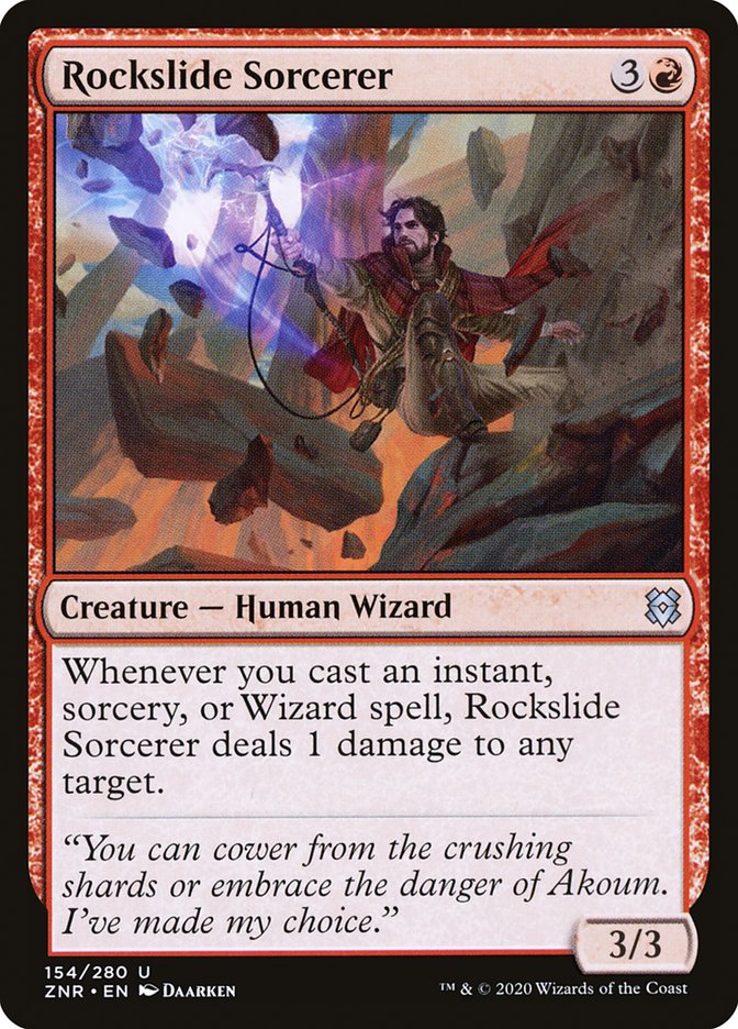 Rockslide Sorcerer [Zendikar Rising] | Exor Games Dartmouth