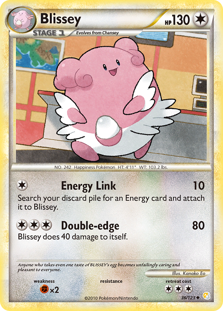 Blissey (36/123) [HeartGold & SoulSilver: Base Set] | Exor Games Dartmouth