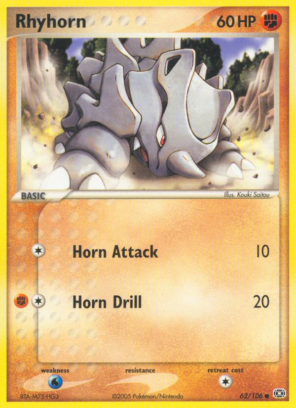 Rhyhorn (62/106) [EX: Emerald] | Exor Games Dartmouth