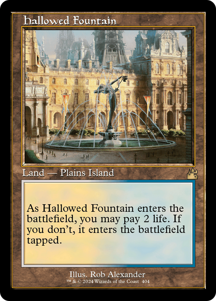 Hallowed Fountain (Retro) [Ravnica Remastered] | Exor Games Dartmouth