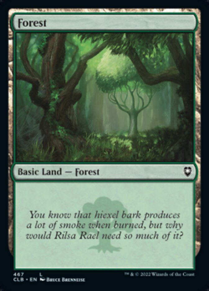 Forest (467) [Commander Legends: Battle for Baldur's Gate] | Exor Games Dartmouth