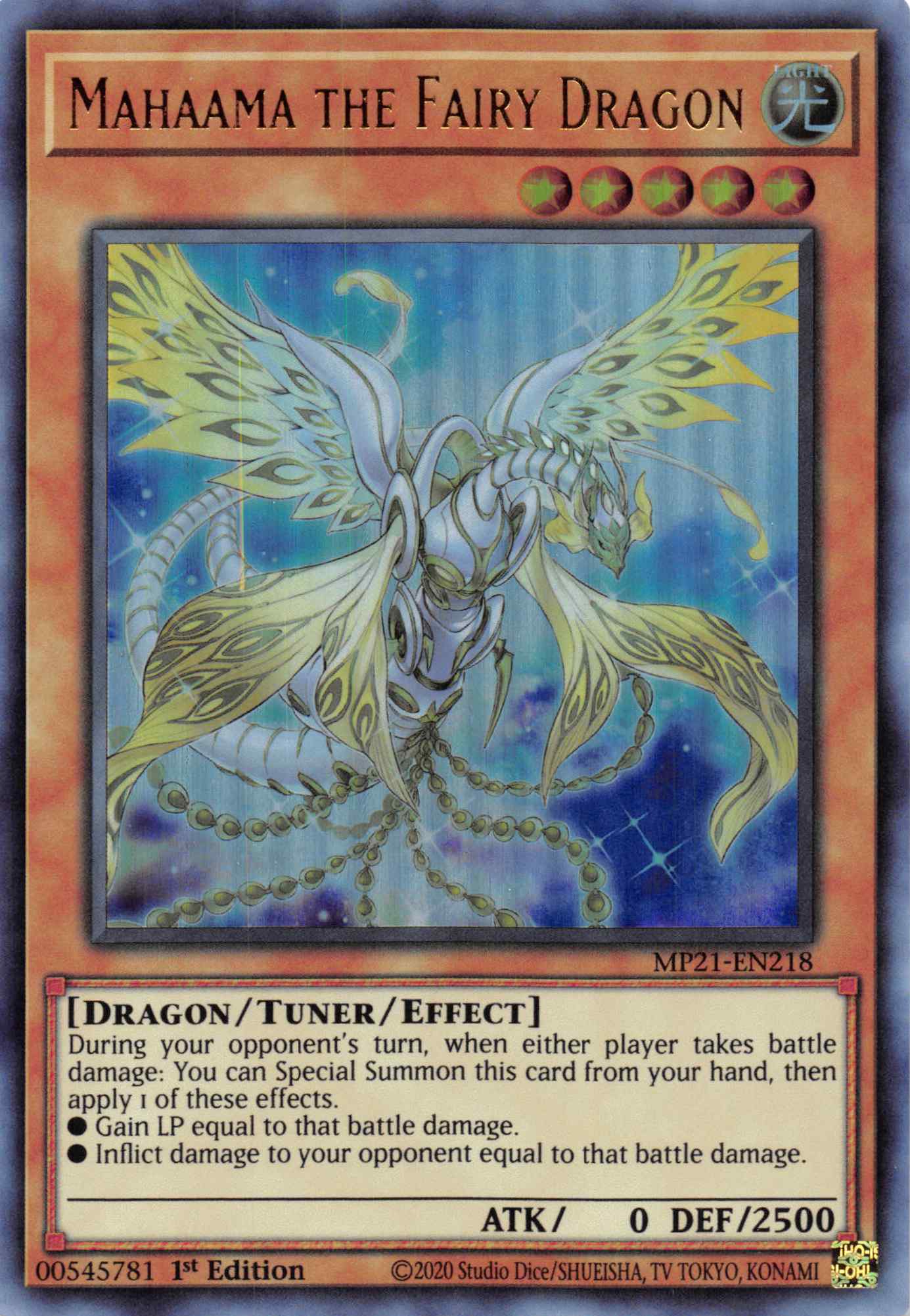 Mahaama the Fairy Dragon [MP21-EN218] Ultra Rare | Exor Games Dartmouth